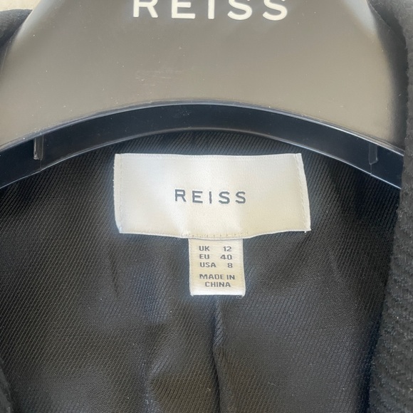 REISS. Double breasted navy twill blazer pristine condition - size 8 - Picture 5 of 10